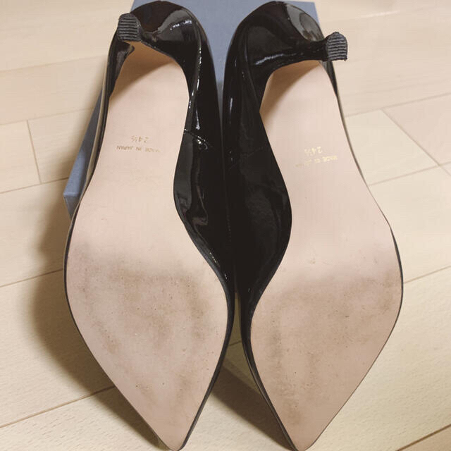 STYLE DELI(スタイルデリ)の【日本製】Style Deli エナメルパンプス 24.5cmブラック レディースの靴/シューズ(ハイヒール/パンプス)の商品写真