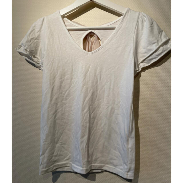Auntie Rosa(アンティローザ)の♡アンティローザ♡バッグリボンTシャツ レディースのトップス(Tシャツ(半袖/袖なし))の商品写真