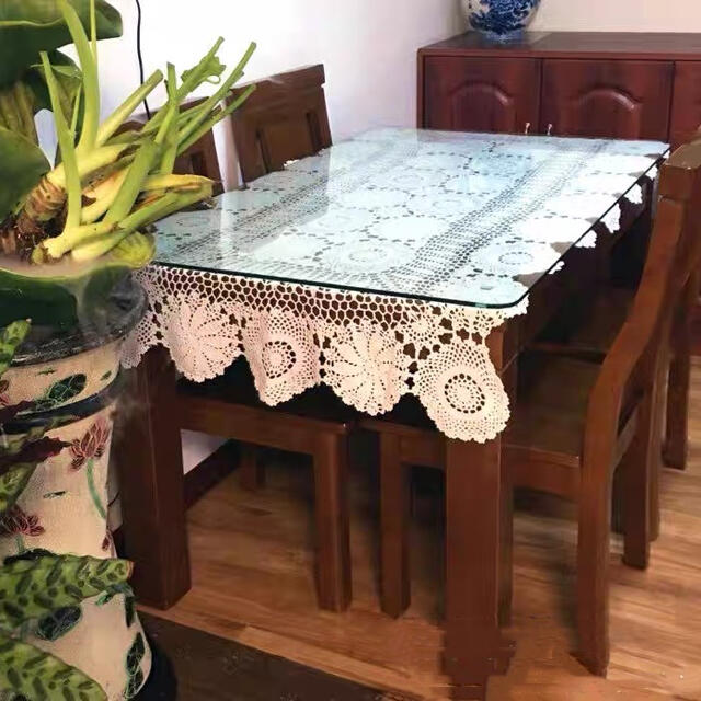 ハンドメイド レース手編み テーブルクロス