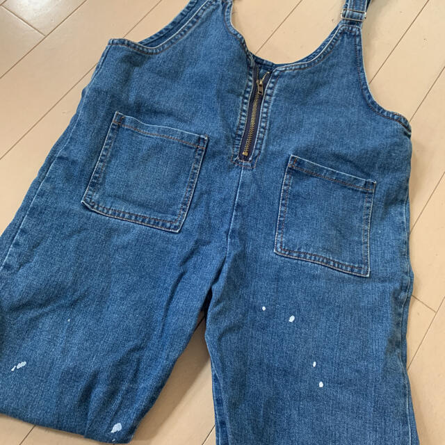 オーバーオール サロペット デニム キッズ/ベビー/マタニティのキッズ服女の子用(90cm~)(パンツ/スパッツ)の商品写真