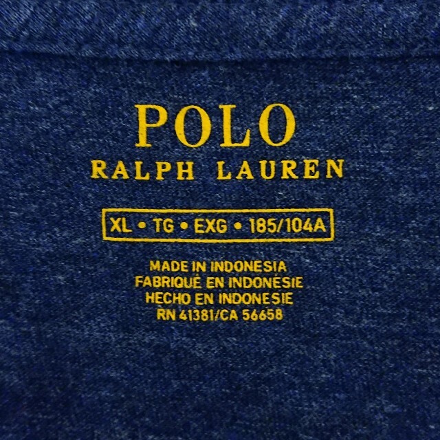 POLO RALPH LAUREN(ポロラルフローレン)のPOLO RALPH LAUREN オーバー サイズ ワンポイント 刺繍 ロゴ メンズのトップス(Tシャツ/カットソー(七分/長袖))の商品写真