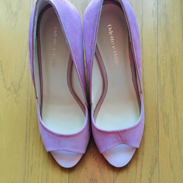 Odette e Odile(オデットエオディール)のパンプス　ピンク　新品 レディースの靴/シューズ(ハイヒール/パンプス)の商品写真