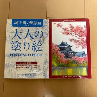 大人の塗り絵ＰＯＳＴＣＡＲＤ　ＢＯＯＫ城下町の風景編(アート/エンタメ)