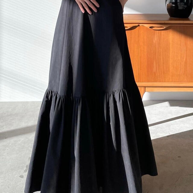 CLANE クラネ VOLUME TIERED MAXI SKIRT
