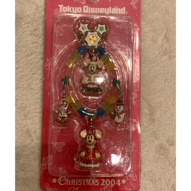 新品 ディズニーランド クリスマス2004 ストラップ - アニメグッズ