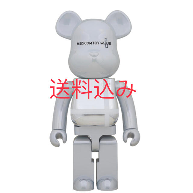 フィギュアBE@RBRICK MEDICOM TOY PLUS WHITE CHROME