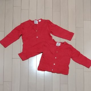 ザラキッズ(ZARA KIDS)のザラキッズZARA KIDSカーディガン２枚組 双子 92cm(カーディガン)