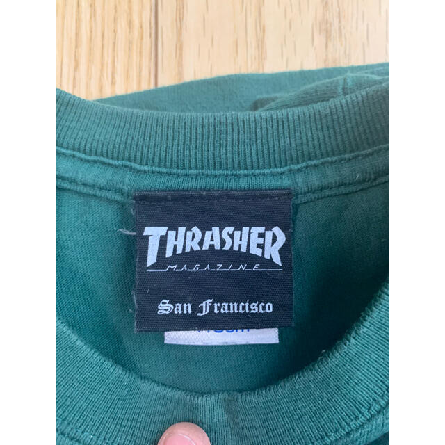 THRASHER(スラッシャー)のTHRASHER MAGAZINE LOGO TEE GREEN 110 キッズ/ベビー/マタニティのキッズ服男の子用(90cm~)(Tシャツ/カットソー)の商品写真