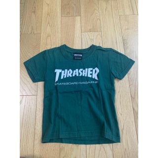 スラッシャー(THRASHER)のTHRASHER MAGAZINE LOGO TEE GREEN 110(Tシャツ/カットソー)