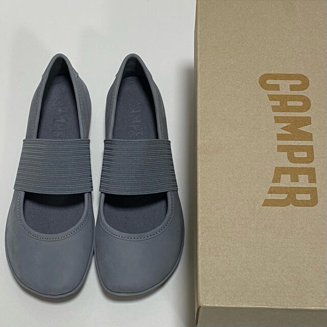 CAMPER Camper 新品 Camper 靴/シューズ Right Nina グレー グレー バレエシューズ カンペール