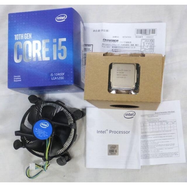 未使用品 未開封 intel core i5 10400F LGA1200