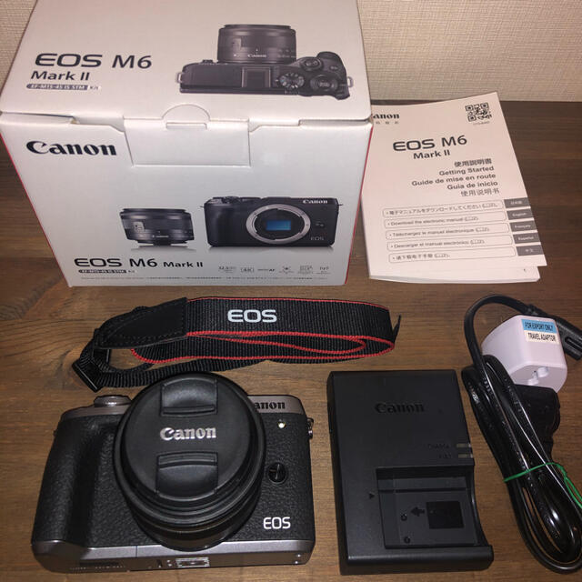 税込?送料無料】 Canon - Canon EOS M6 Mark II レンズキット ミラー