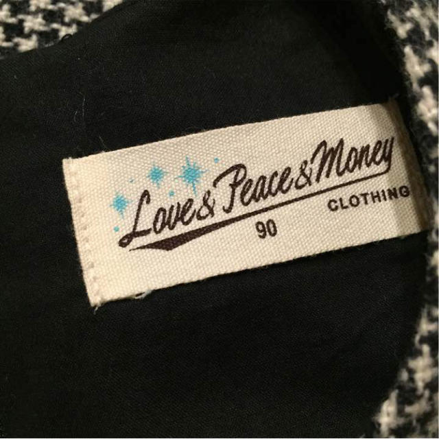 Love&Peace&Money(ラブアンドピースアンドマネー)のラブ&ピース&マネー★90★ キッズ/ベビー/マタニティのキッズ服女の子用(90cm~)(ワンピース)の商品写真