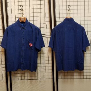 KENZO - KENZO JEANS 刺繍入り Indigo Denim S/S Shirtの通販 by ...