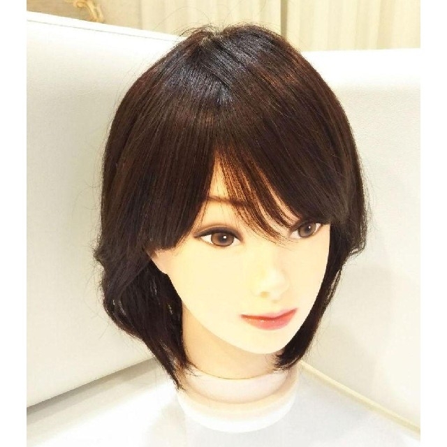 レミー人毛100%ウィッグ総手植え地肌✨石田ゆり子❣️艶髪ふんわり美人