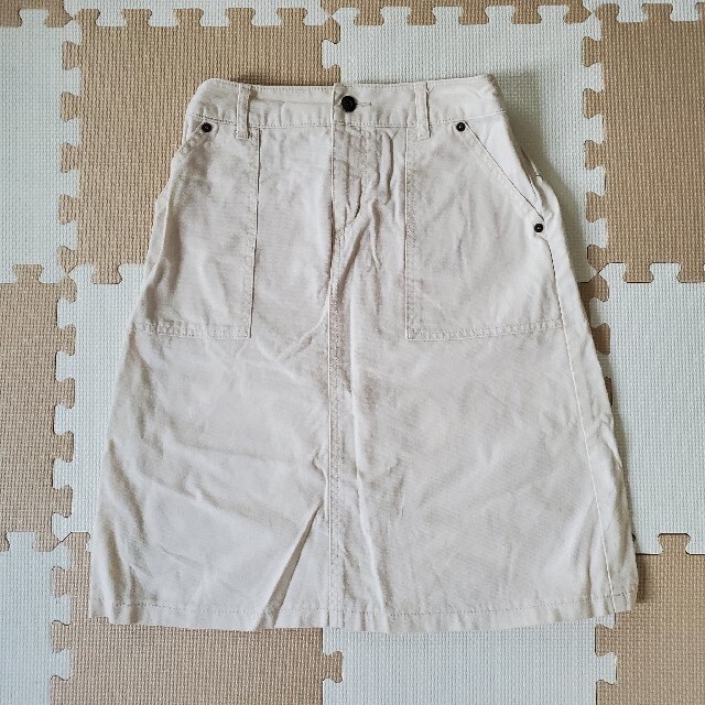 白デニムスカート レディースのスカート(ひざ丈スカート)の商品写真