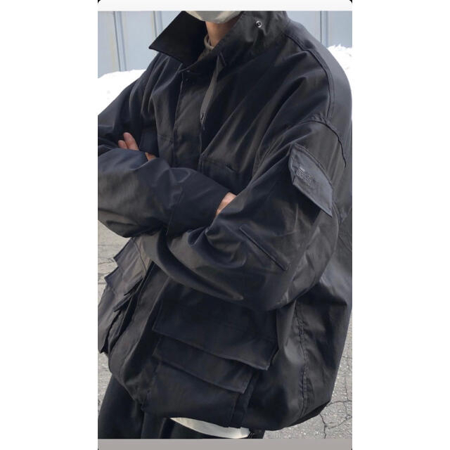 1LDK SELECT(ワンエルディーケーセレクト)のAbu Garcia × BEAMS 別注 BDU Jacket S Black メンズのジャケット/アウター(ミリタリージャケット)の商品写真