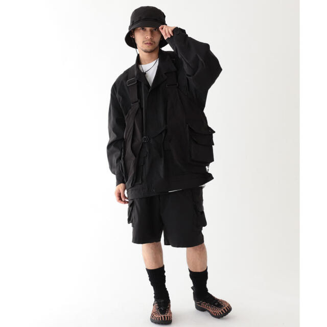 1LDK SELECT(ワンエルディーケーセレクト)のAbu Garcia × BEAMS 別注 BDU Jacket S Black メンズのジャケット/アウター(ミリタリージャケット)の商品写真