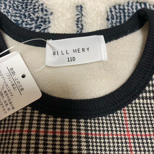 WILL MERY(ウィルメリー)の新品！！Will Mery ウィルメリー✩︎⡱110●チェック　ワンピース キッズ/ベビー/マタニティのキッズ服女の子用(90cm~)(ワンピース)の商品写真