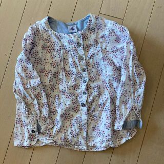 プチバトー(PETIT BATEAU)のプチバトー　花柄シャツ　　4ans(Tシャツ/カットソー)