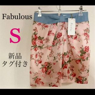 ファビュラスアンジェラ(Fabulous Angela)の★新品★Fabulous花柄スカート【S】オシャレ女子が愛する花柄スカート♪(ミニスカート)