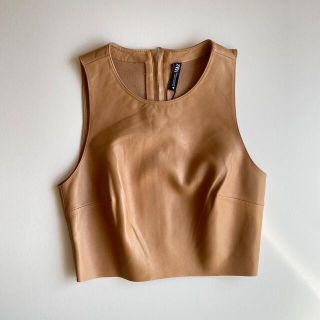 ザラ(ZARA)のzara フェイクレザーベスト(その他)