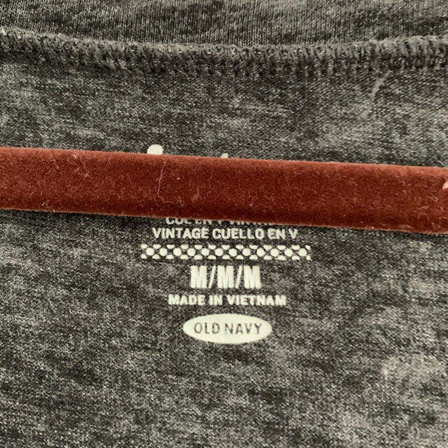 Old Navy(オールドネイビー)のTシャツ　Vネック　無地　グレー レディースのトップス(Tシャツ(半袖/袖なし))の商品写真