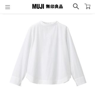 ムジルシリョウヒン(MUJI (無印良品))の洗いざらしブロードブラウス 婦人Ｌ・白(シャツ/ブラウス(長袖/七分))