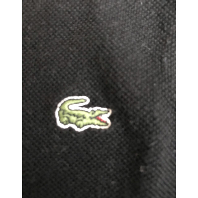 LACOSTE(ラコステ)の☆値引き☆ラコステ　半袖ポロシャツ　黒色 レディースのトップス(ポロシャツ)の商品写真