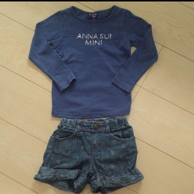 ANNA SUI mini(アナスイミニ)のアナスイミニ　100 上下セット キッズ/ベビー/マタニティのキッズ服女の子用(90cm~)(その他)の商品写真