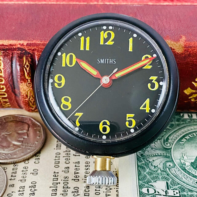 SMITH - 【高級懐中時計】美品 スミス 黒 51mm メンズ ビンテージ