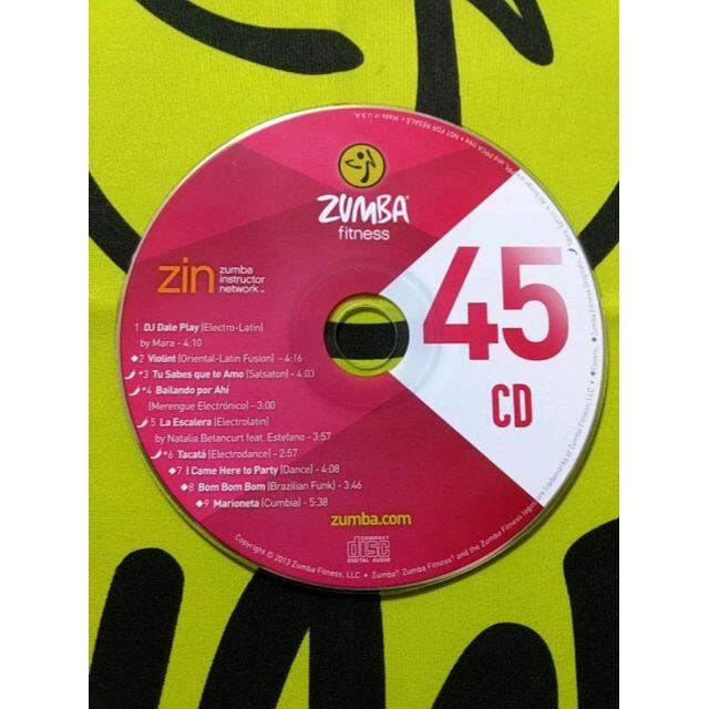 Zumba(ズンバ)のZUMBA　ズンバ　ZIN45　CD ＆ DVD　インストラクター専用 エンタメ/ホビーのDVD/ブルーレイ(スポーツ/フィットネス)の商品写真