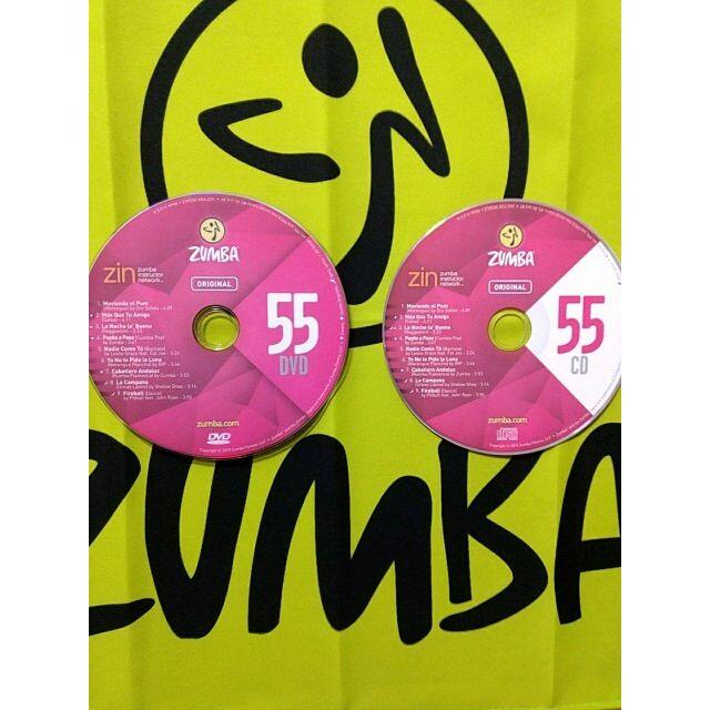 Zumba(ズンバ)のズンバ　ZUMBA　CD＆DVD　ZIN55　インストラクター専用 エンタメ/ホビーのDVD/ブルーレイ(スポーツ/フィットネス)の商品写真