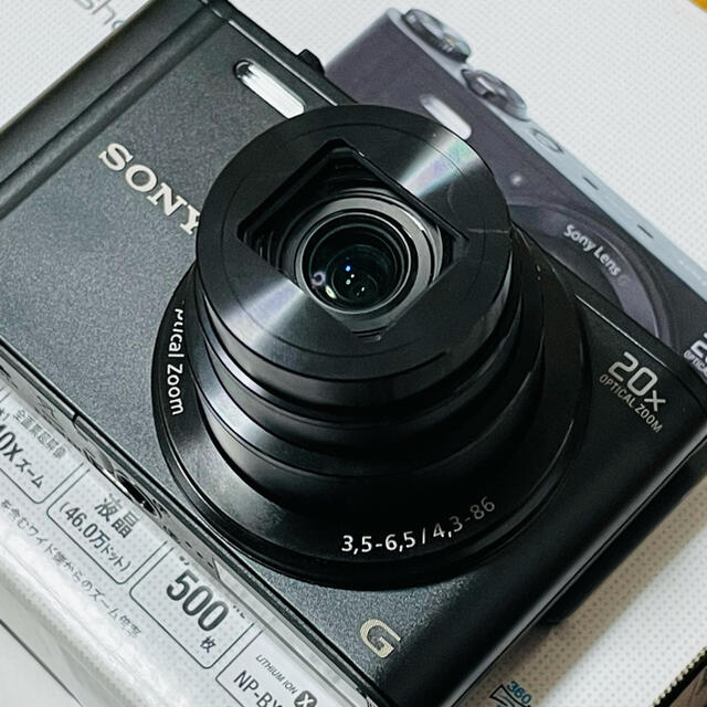 SONY(ソニー)のSONY Cyber-shot DSC-WX300(B) 付属品+おまけ スマホ/家電/カメラのカメラ(コンパクトデジタルカメラ)の商品写真