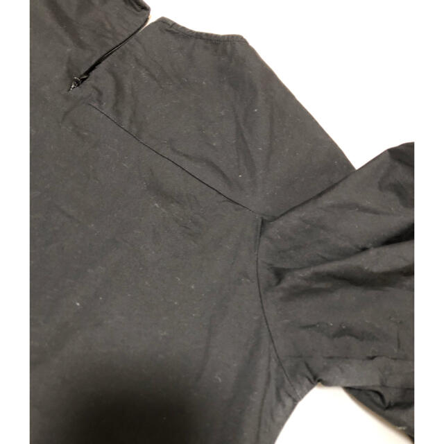 ESTNATION(エストネーション)のエストネーション　袖フリルカットソー　36 ブラック レディースのトップス(カットソー(半袖/袖なし))の商品写真