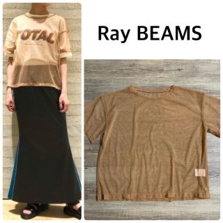 レイビームス(Ray BEAMS)の【Ray BEAMS】チュール シースルー ハーフスリーブTシャツ(Tシャツ(半袖/袖なし))