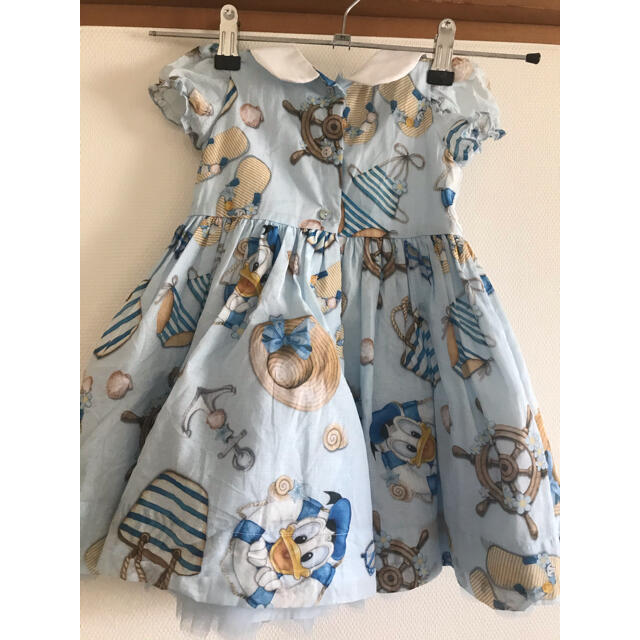 キッズ服女の子用(90cm~)モナリザ　ドナルド　ワンピース