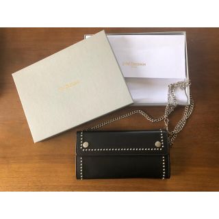 ジェイアンドエムデヴィッドソン(J&M DAVIDSON)のTRAVEL POUCH WITH STUDS BLACK(財布)