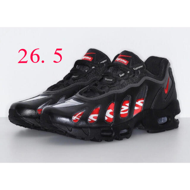 28㎝ Supreme Nike Air Max 96 Black ブラック 黒