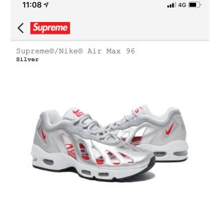 シュプリーム(Supreme)のSUPREME × NIKE AIR MAX 96(スニーカー)