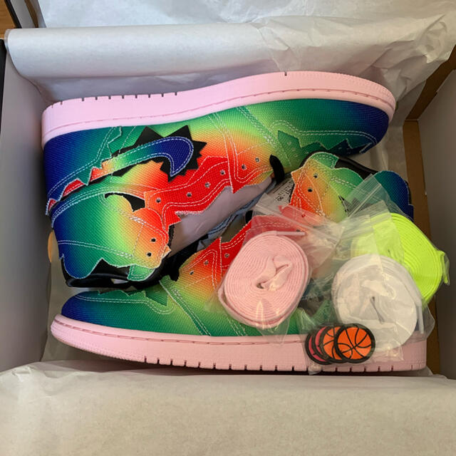 最低価格の NIKE - NIKE air balvin j 1 Jordan スニーカー