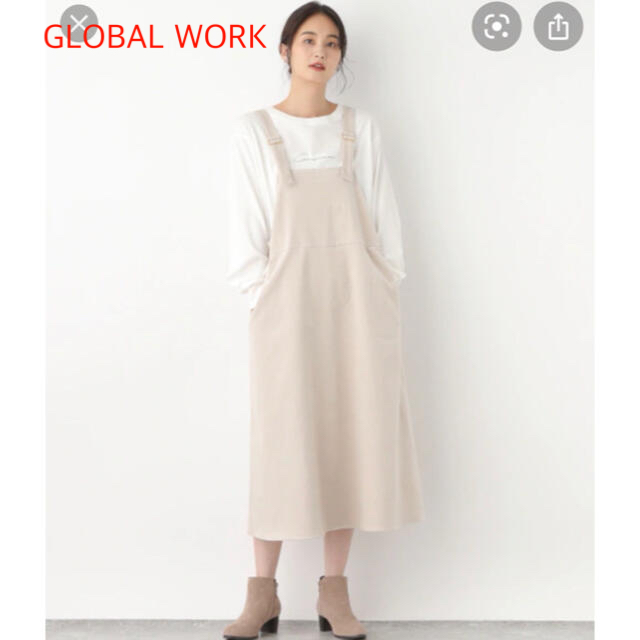 GLOBAL WORK(グローバルワーク)のサロペット レディースのパンツ(サロペット/オーバーオール)の商品写真