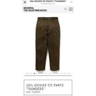 ベドウィン(BEDWIN)の最終値下BEDWIN 10/L DICKIES T/CPANTSTHUNDERS(ワークパンツ/カーゴパンツ)