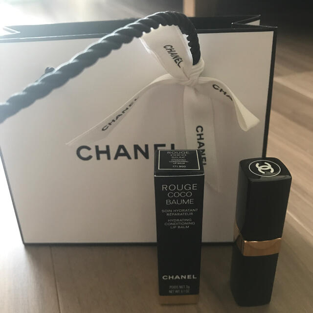 CHANEL(シャネル)の【お盆限定お値下げ】CHANEL シャネル　リップクリーム　コットン コスメ/美容のスキンケア/基礎化粧品(その他)の商品写真