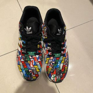 アディダス(adidas)のadidas ZX FLUX 27.0cm 総柄 スニーカー(スニーカー)