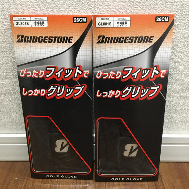 BRIDGESTONE(ブリヂストン)の《更に値下げ》【新品】ゴルフ　ブリヂストン　グローブ　2枚セット販売　26CM  チケットのスポーツ(ゴルフ)の商品写真