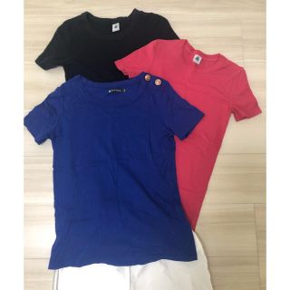 プチバトー(PETIT BATEAU)のプチバトー　Tシャツ3枚セット(Tシャツ(半袖/袖なし))