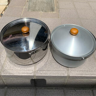 ユニフレーム(UNIFLAME)のUNIFLAME ライスクッカー(2〜5合)&カレー鍋セット　箱付き(調理器具)