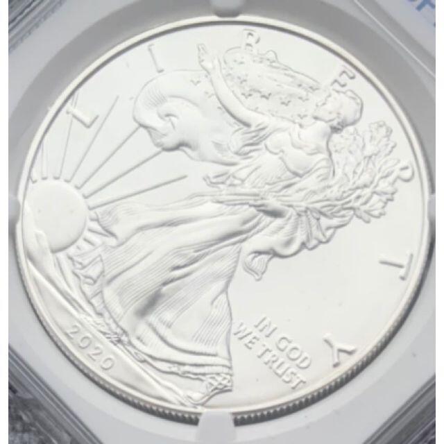 2020 -Ｓ アメリカ シルバーイーグル NGC MS70 銀貨