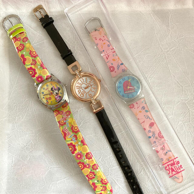 Disney(ディズニー)の腕時計3本セット（電池交換必要） レディースのファッション小物(腕時計)の商品写真